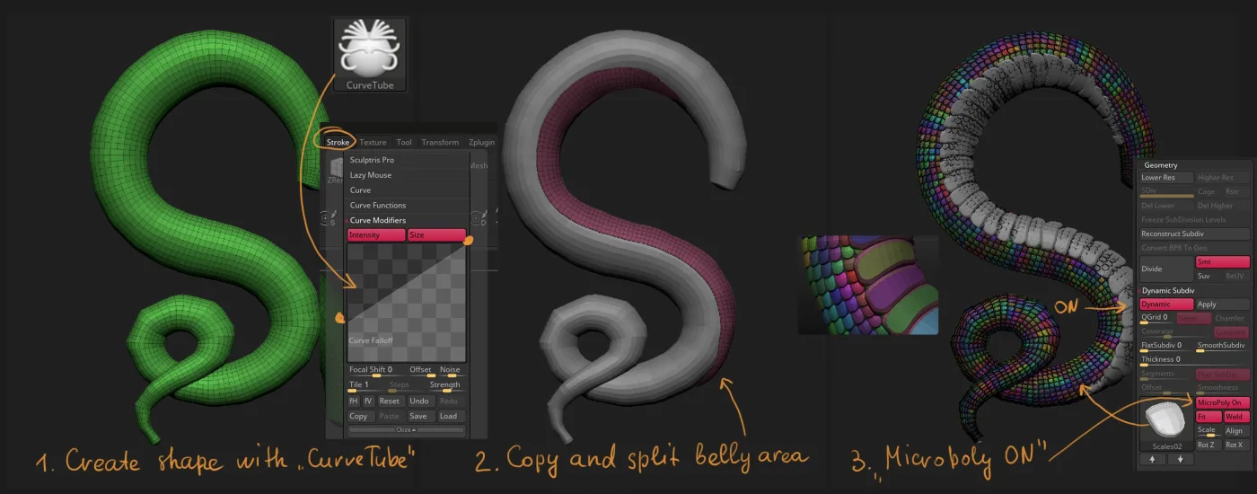 Dragon Warrior dragon sculpt process sheet showing the ornamental creature detail